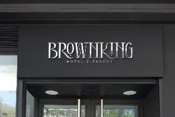 Brownking font