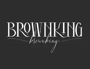 Brownking font