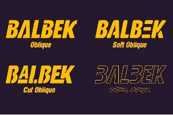 Balbek font