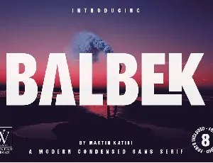 Balbek font