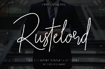 Rustelord Signature font