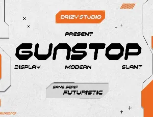 Gunstop font