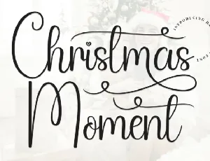 Christmas Moment Script font