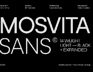 Mosvita Family font