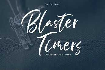 Blaster Timers Brush Script font