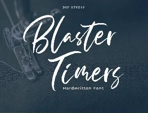 Blaster Timers Brush Script font