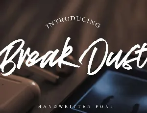 Break Dust font