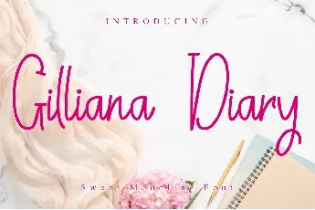 Gilliana Diary - Personal Use font