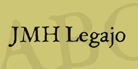 JMH Legajo font