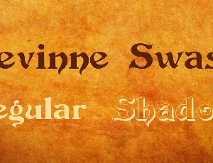 Devinne Swash font