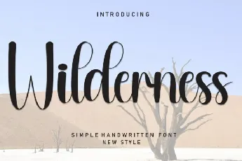 Wilderness Script font