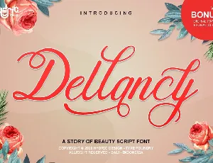 Dellancy Calligraphy Script font