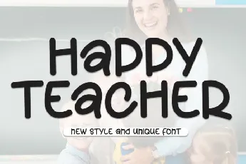 Happy Teacher Display font