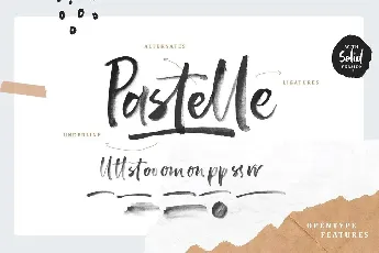 Pastelle Brush Free font