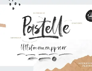 Pastelle Brush Free font