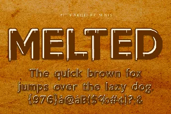 MELTED PERSONAL USE font