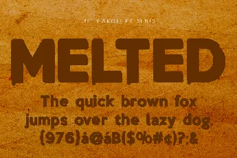 MELTED PERSONAL USE font