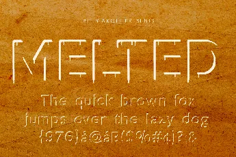 MELTED PERSONAL USE font