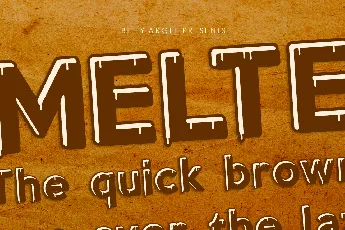 MELTED PERSONAL USE font