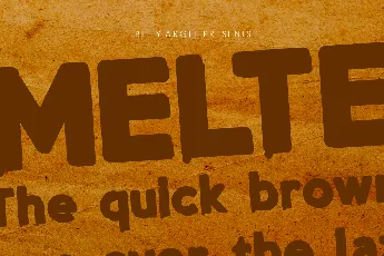 MELTED PERSONAL USE font