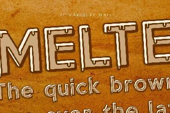 MELTED PERSONAL USE font