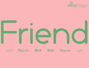 Friend Family font