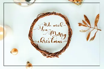 Christmas glather font