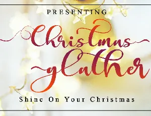 Christmas glather font