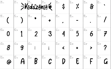 KIDSZANIA DEMO font