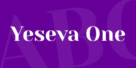 Yeseva One font