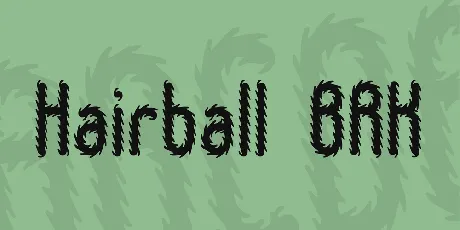 Hairball BRK font