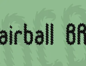 Hairball BRK font