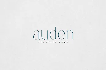 Auden font