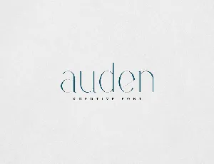 Auden font