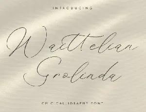 Waittelian Grolinda font