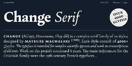 Change Serif Family font