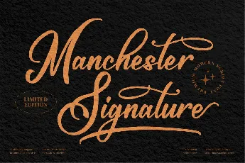 Maschester Signature font