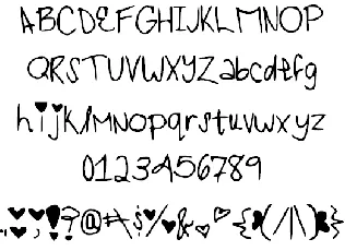 iheartyou font