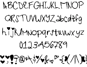 iheartyou font