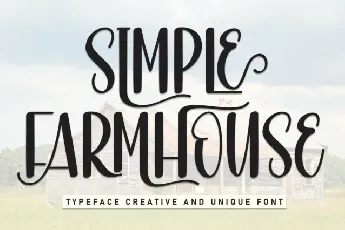 Simple Farmhouse Display font