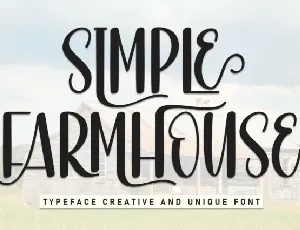 Simple Farmhouse Display font