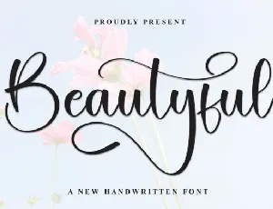 Beautyful Calligraphy font