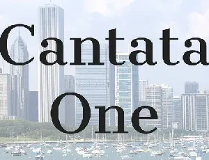 Cantata One font