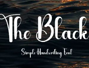 The Black Script Typeface font