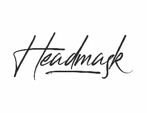 Headmask Demo font