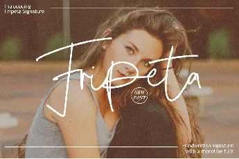 Fripeta Signature font