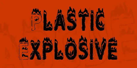 Plastic Explosive font