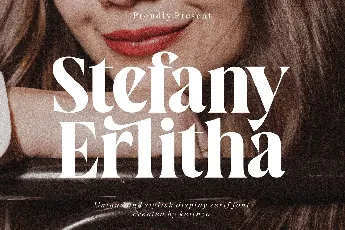 Stefany Erlitha font