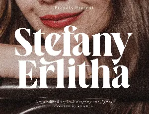 Stefany Erlitha font