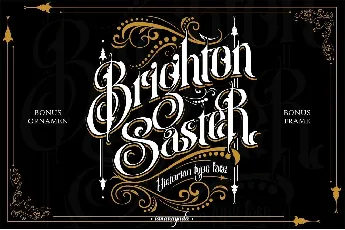 Brighton Saster font